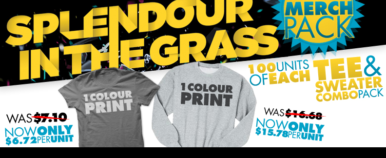 Splendour in the Grass is back again this July and us folk over at Mammoth Merchandise have put together an exclusive artist merchandise pack for the first time ever.