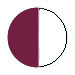 BURGUNDY/WHITE