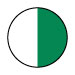 WHITE/EMERALDGREEN