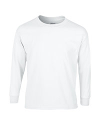 Gildan Youth Long Sleeve Tee 2400B - White