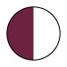 MAROON/WHITE